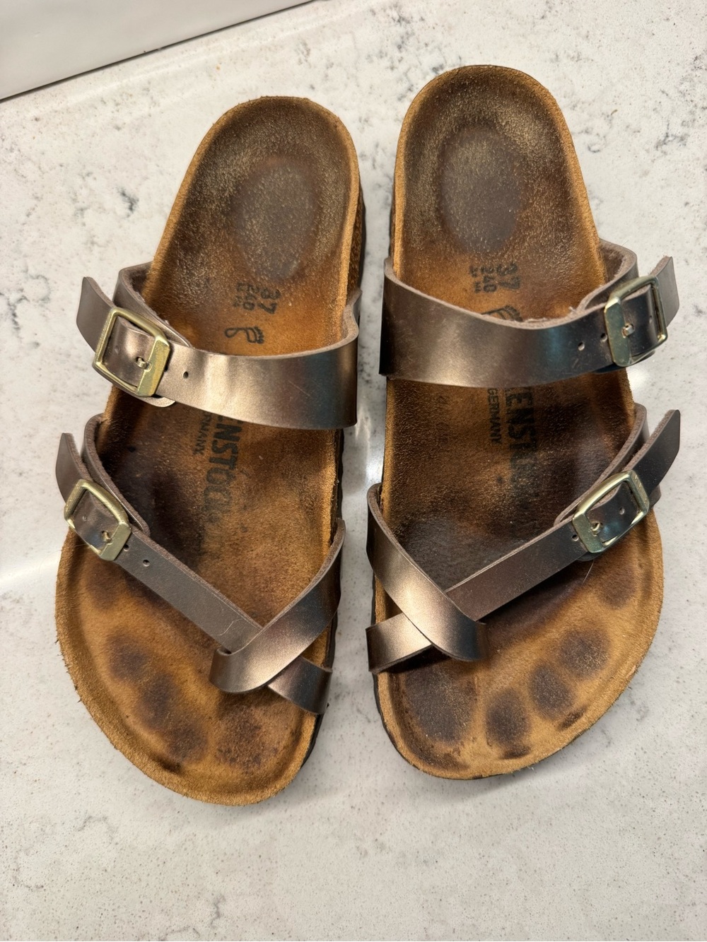 Birkenstock Mayari 37 Metallic Bronze Sandals